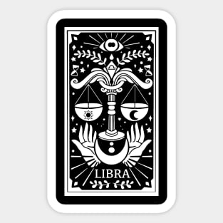 Libra - Tarot Style Sticker